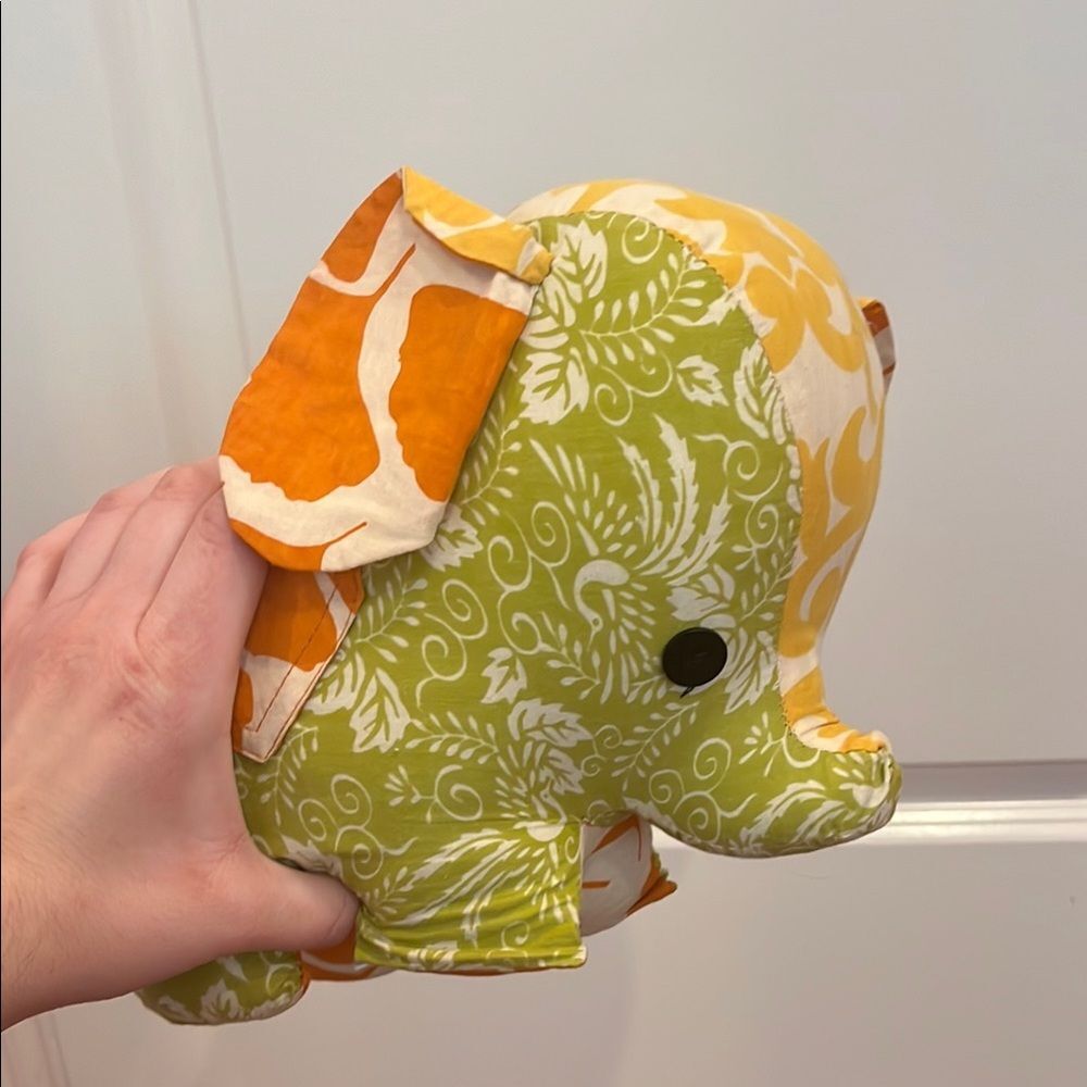 Colorful Elephant Plush Home Accent